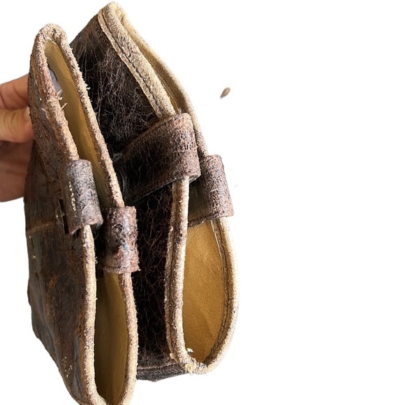 FRYE | Melissa Button Riding Boots in Chocolate Glaze Vintage Distressed 7.5 - Picture 12 of 16